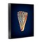 Stupell Industries Cone Shell on Blue Framed Giclee Wall Art Design by Graffi*tee Studios